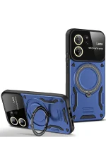 Newface Xiaomi Mi 13T Pro Kılıf Joy Lens Standlı Kapak - Lacivert