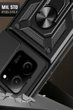 Newface Xiaomi Mi 13T Pro Kılıf Pars Lens Yüzüklü Silikon - Lacivert - Görsel 3