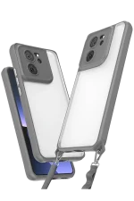 Newface Xiaomi Mi 13T Pro Kılıf Penta Silikon Kılıf - Titan Gri