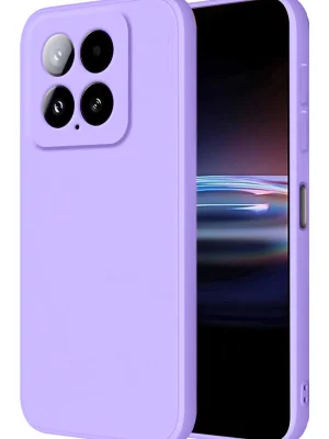 Newface Xiaomi Mi 14T Pro Kılıf Nano içi Kadife Silikon - Lila