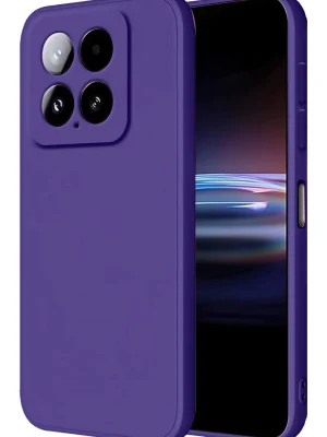 Newface Xiaomi Mi 14T Pro Kılıf Nano içi Kadife Silikon - Mor