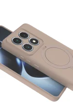 Newface Xiaomi Mi 14T Pro Regal Magsafe Standlı Kapak - Çöl Titanyum - Görsel 4