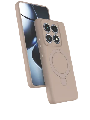 Newface Xiaomi Mi 14T Pro Regal Magsafe Standlı Kapak - Çöl Titanyum