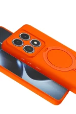 Newface Xiaomi Mi 14T Pro Regal Magsafe Standlı Kapak - Turuncu - Görsel 4