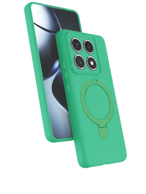 Newface Xiaomi Mi 14T Pro Regal Magsafe Standlı Kapak - Yeşil