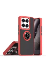 Newface Xiaomi Mi 15 Kılıf Montreal Yüzüklü Silikon Kapak - Kırmızı