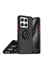 Newface Xiaomi Mi 15 Kılıf Montreal Yüzüklü Silikon Kapak - Siyah