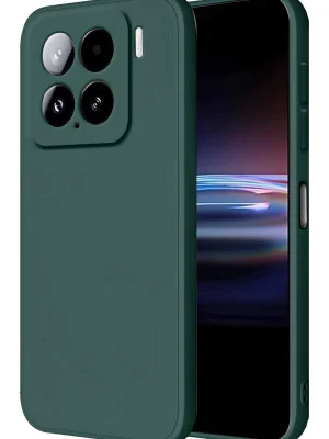 Newface Xiaomi Mi 15 Kılıf Nano içi Kadife Silikon - Koyu Yeşil