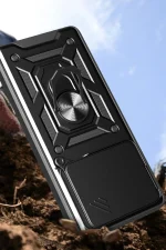 Newface Xiaomi Mi 15 Kılıf Pars Lens Yüzüklü Silikon - Lacivert - Görsel 3