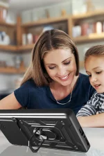 Newface Xiaomi Mi 15 Kılıf Pars Lens Yüzüklü Silikon - Yeşil - Görsel 4