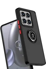 Newface Xiaomi Mi 15 Pro Kılıf Montreal Yüzüklü Silikon Kapak - Lacivert - Görsel 2