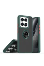 Newface Xiaomi Mi 15 Pro Kılıf Montreal Yüzüklü Silikon Kapak - Yeşil