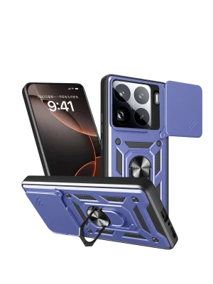 Newface Xiaomi Mi 15 Pro Kılıf Pars Lens Yüzüklü Silikon - Lacivert