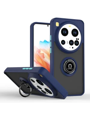 Newface Xiaomi Mi 15 Ultra Kılıf Montreal Yüzüklü Silikon Kapak - Lacivert