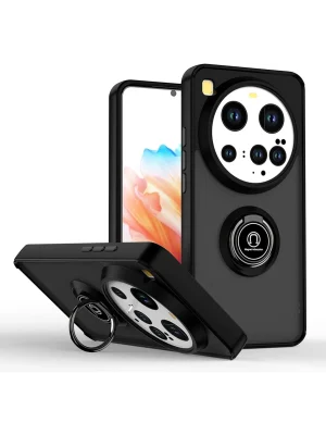 Newface Xiaomi Mi 15 Ultra Kılıf Montreal Yüzüklü Silikon Kapak - Siyah