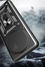 Newface Xiaomi Mi 15 Ultra Kılıf Pars Lens Yüzüklü Silikon - Lacivert - Görsel 2