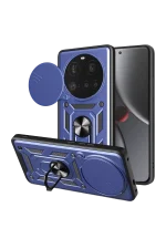 Newface Xiaomi Mi 15 Ultra Kılıf Pars Lens Yüzüklü Silikon - Lacivert