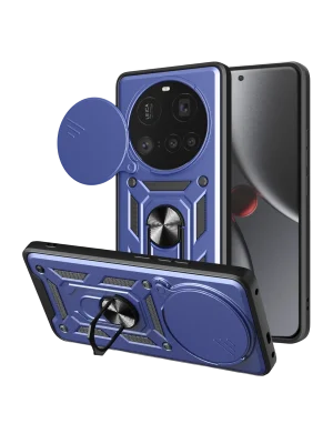 Newface Xiaomi Mi 15 Ultra Kılıf Pars Lens Yüzüklü Silikon - Lacivert