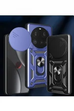 Newface Xiaomi Mi 15 Ultra Kılıf Pars Lens Yüzüklü Silikon - Siyah - Görsel 3