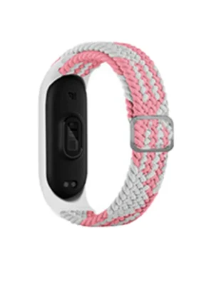 Newface Xiaomi Mi Band 6 Star Kordon - Pembe-Beyaz