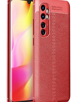 Newface Xiaomi Mi Note 10 Lite Kılıf Auto Focus Kapak - Kırmızı