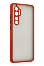 Newface Xiaomi Mi Note 10 Lite Kılıf Montreal Silikon Kapak - Kırmızı - Görsel 2
