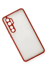 Newface Xiaomi Mi Note 10 Lite Kılıf Montreal Silikon Kapak - Kırmızı - Görsel 3