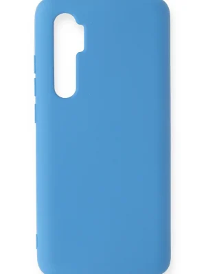 Newface Xiaomi Mi Note 10 Lite Kılıf Nano içi Kadife Silikon - Mavi