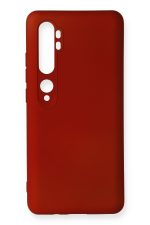 Newface Xiaomi Mi Note 10 Kılıf Premium Rubber Silikon - Bordo