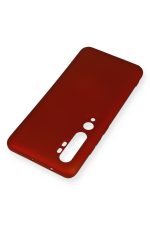 Newface Xiaomi Mi Note 10 Kılıf Premium Rubber Silikon - Bordo - Görsel 3
