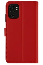 Newface Xiaomi Mi Note 10 Trend S Plus Kapaklı Kılıf - Kırmızı