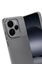 Newface Xiaomi Note 14 5G Auto Focus Karbon Kapak - Gri - Görsel 2