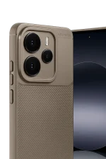 Newface Xiaomi Note 14 5G Auto Focus Karbon Kapak - Kahverengi - Görsel 3