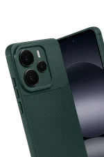 Newface Xiaomi Note 14 5G Auto Focus Karbon Kapak - Koyu Yeşil - Görsel 2