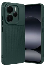 Newface Xiaomi Note 14 5G Auto Focus Karbon Kapak - Koyu Yeşil