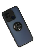 Newface Xiaomi Poco C40 Kılıf Montreal Yüzüklü Silikon Kapak - Siyah - Görsel 2