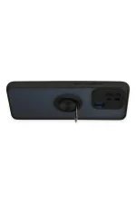 Newface Xiaomi Poco C40 Kılıf Montreal Yüzüklü Silikon Kapak - Siyah - Görsel 3