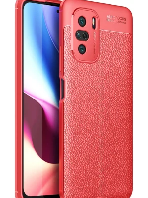 Newface Xiaomi Poco F3 Kılıf Auto Focus Kapak - Kırmızı