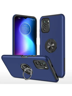 Newface Xiaomi Poco F3 Kılıf Elit Yüzüklü Kapak - Lacivert