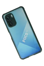 Newface Xiaomi Poco F3 Kılıf Miami Şeffaf Silikon - Koyu Yeşil - Görsel 2