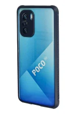 Newface Xiaomi Poco F3 Kılıf Miami Şeffaf Silikon - Lacivert - Görsel 3