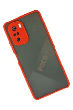 Newface Xiaomi Poco F3 Kılıf Montreal Silikon Kapak - Kırmızı - Görsel 3