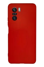 Newface Xiaomi Poco F3 Kılıf Nano içi Kadife Silikon - Kırmızı