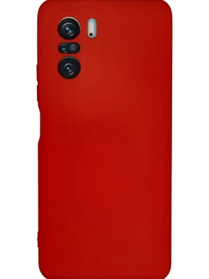 Newface Xiaomi Poco F3 Kılıf Nano içi Kadife Silikon - Kırmızı
