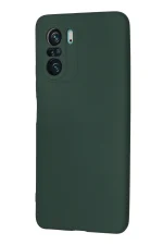 Newface Xiaomi Poco F3 Kılıf Nano içi Kadife Silikon - Koyu Yeşil - Görsel 2