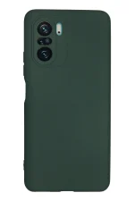 Newface Xiaomi Poco F3 Kılıf Nano içi Kadife Silikon - Koyu Yeşil
