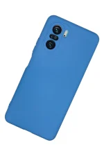 Newface Xiaomi Poco F3 Kılıf Nano içi Kadife Silikon - Mavi - Görsel 2