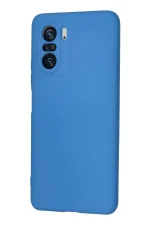 Newface Xiaomi Poco F3 Kılıf Nano içi Kadife Silikon - Mavi - Görsel 3