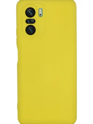Newface Xiaomi Poco F3 Kılıf Nano içi Kadife Silikon - Sarı