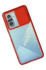 Newface Xiaomi Poco F3 Kılıf Palm Buzlu Kamera Sürgülü Silikon - Kırmızı - Görsel 2